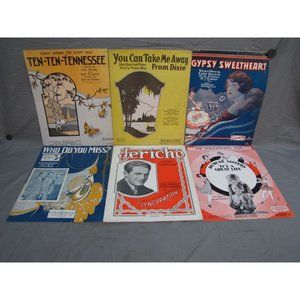 Antique Lot of 1900s Assorted Sheet Music #136